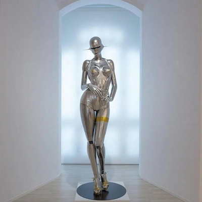 sculpture décorative en Props Human Figure de modèle en métal de magasin d'affichage de fenêtre