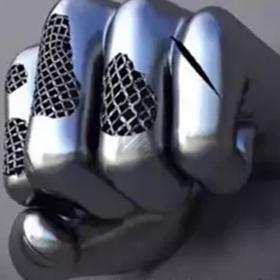 Sculptures en métal d'abrégé sur poing de main d'acier inoxydable pour la décoration de mur