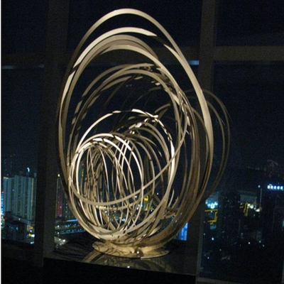 Le décor à la maison de grande taille d'acier inoxydable sculpte le style de luxe de première qualité