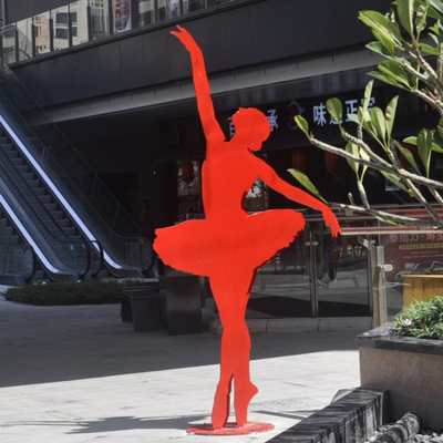 Homme de marche Art Sculpture de Sculpture Stainless Steel de danseur classique de fille