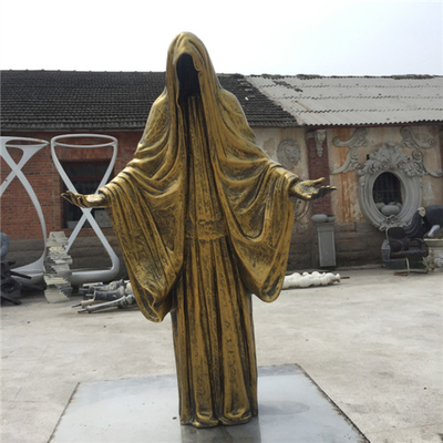 Statues extérieures de fibre de verre d'Azrael Halloween de la mort 80cm 120cm 150cm 180cm