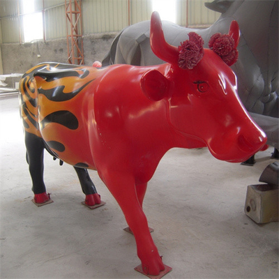 Sculptures animales en bétail de grand de vache en métal de Taureau jardin extérieur de statue