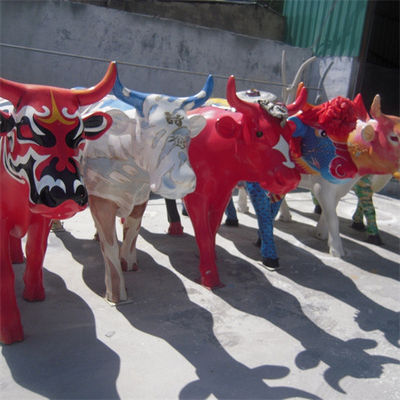 Sculptures animales en bétail de grand de vache en métal de Taureau jardin extérieur de statue