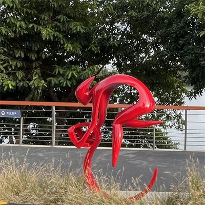 Le jardin extérieur de peinture de bicyclette de tour sculpte Art Metal Colorful