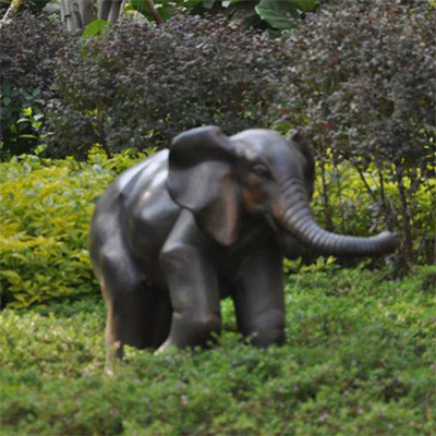 Statues en bronze extérieures de jardin de grand éléphant moulant pour le parc de zoo