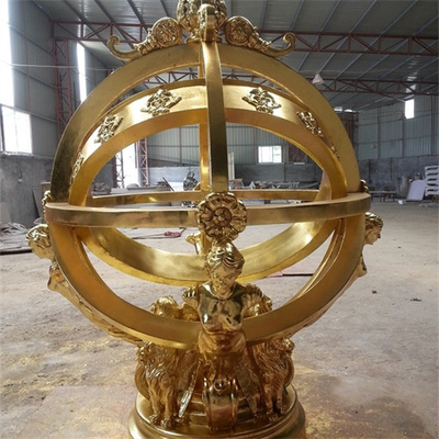 Sculpture décorative en jardin de boule en métal de Celestial Globe Armillary Sphere Sculpture