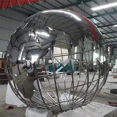 Sculpture extérieure solides solubles 304 en terre de planète en métal 316 pour l'affichage
