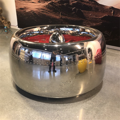 Moteur modelant le Tableau en acier d'Art Mirror Surface Round Stainless de meubles de sculpture