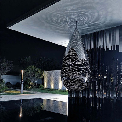L'eau laissent tomber la taille moderne d'Art Abstract Metal Sculptures Customized pour la villa