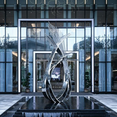 Métal public d'Art Stainless Steel Sculptures Abstract extérieur pour des ornements de jardin