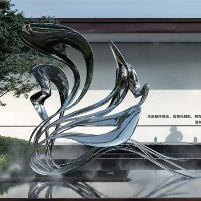Les sculptures extérieures en jardin de plaza soustraient Art Stainless Steel moderne