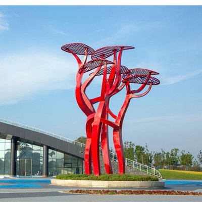 Abrégé sur extérieur sculpture grand en métal de cercle de trafic décoratif pour le jardin
