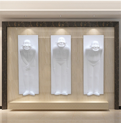 Usher Wall Mounted Sculptures Fiberglass bienvenu accrochant pour la décoration d'hôtel