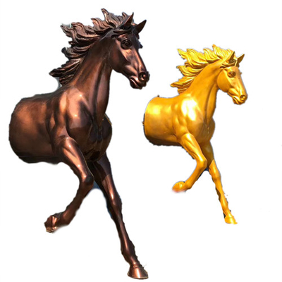 Le décor en bronze de mur de cheval sculpte accrocher 3D poli adapté aux besoins du client