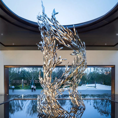 Art Abstract Metal Sculptures Polished contemporain solides solubles 316L a adapté aux besoins du client